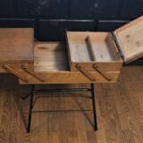 Vintage sewing worker