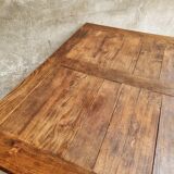 Extendable dining table elm wood