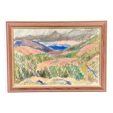 Original Swedish Oil On Panel – Jämtland By John Hedman – Dated 1946
