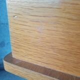 Vintage wooden compass foot bedside table