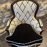 Bergère armchair, complete traditional restoration