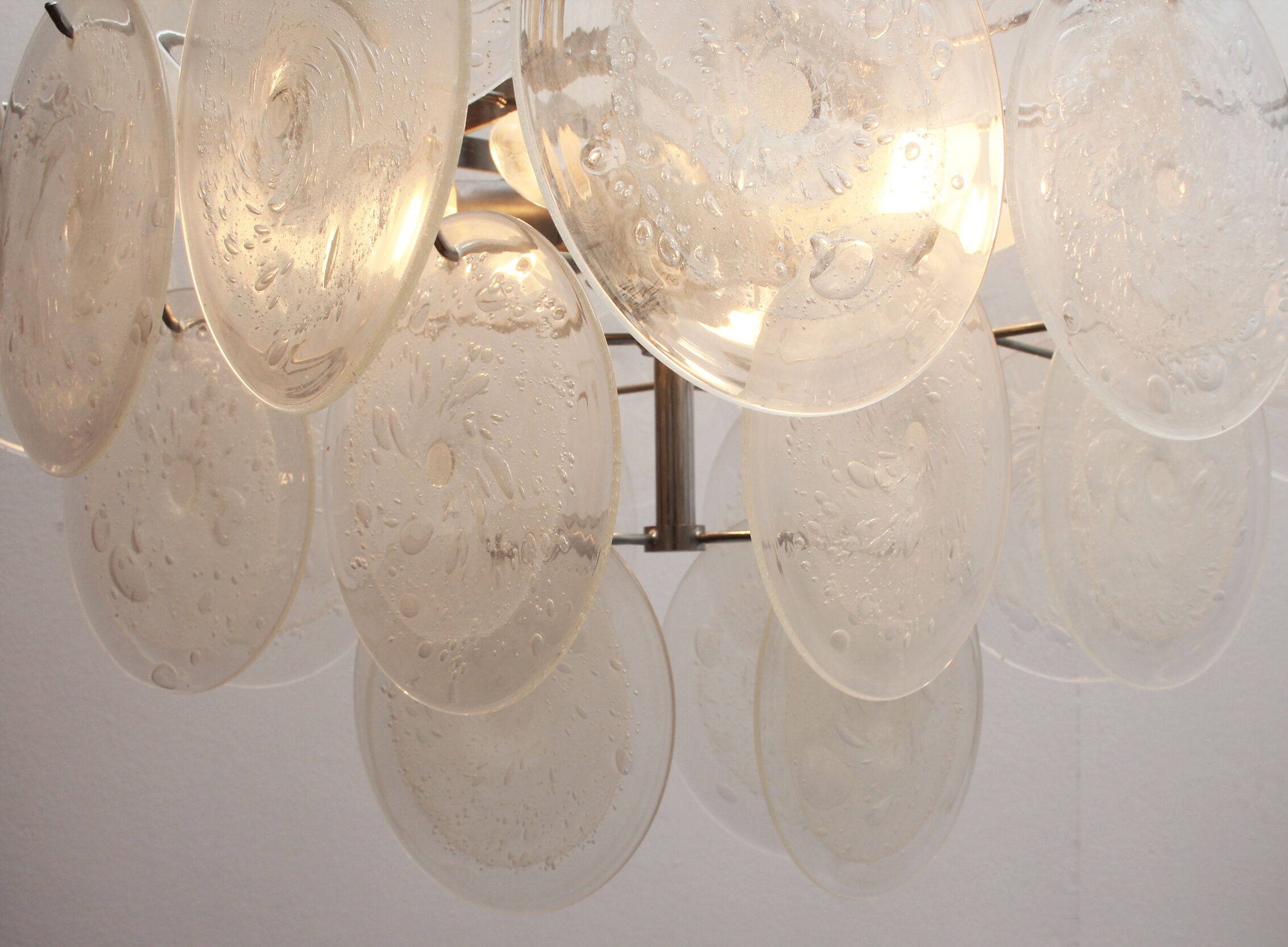 1970s chandelier Murano glass, Gino Vistosi