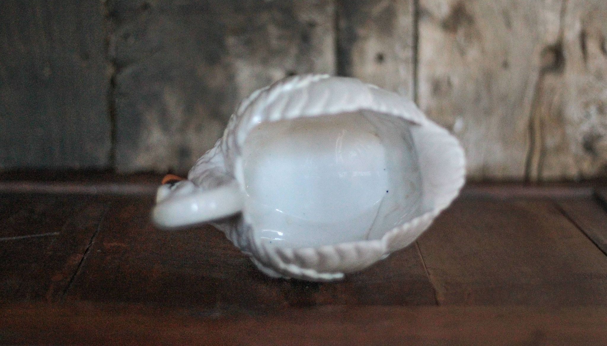 Jardinière céramique cygne, cache-pot cygne, vide poche