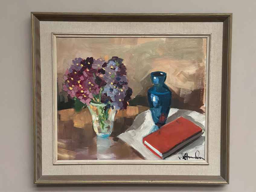 Original Swedish Oil on Canvas – “Still Life” – Signed – Vintage & Framed