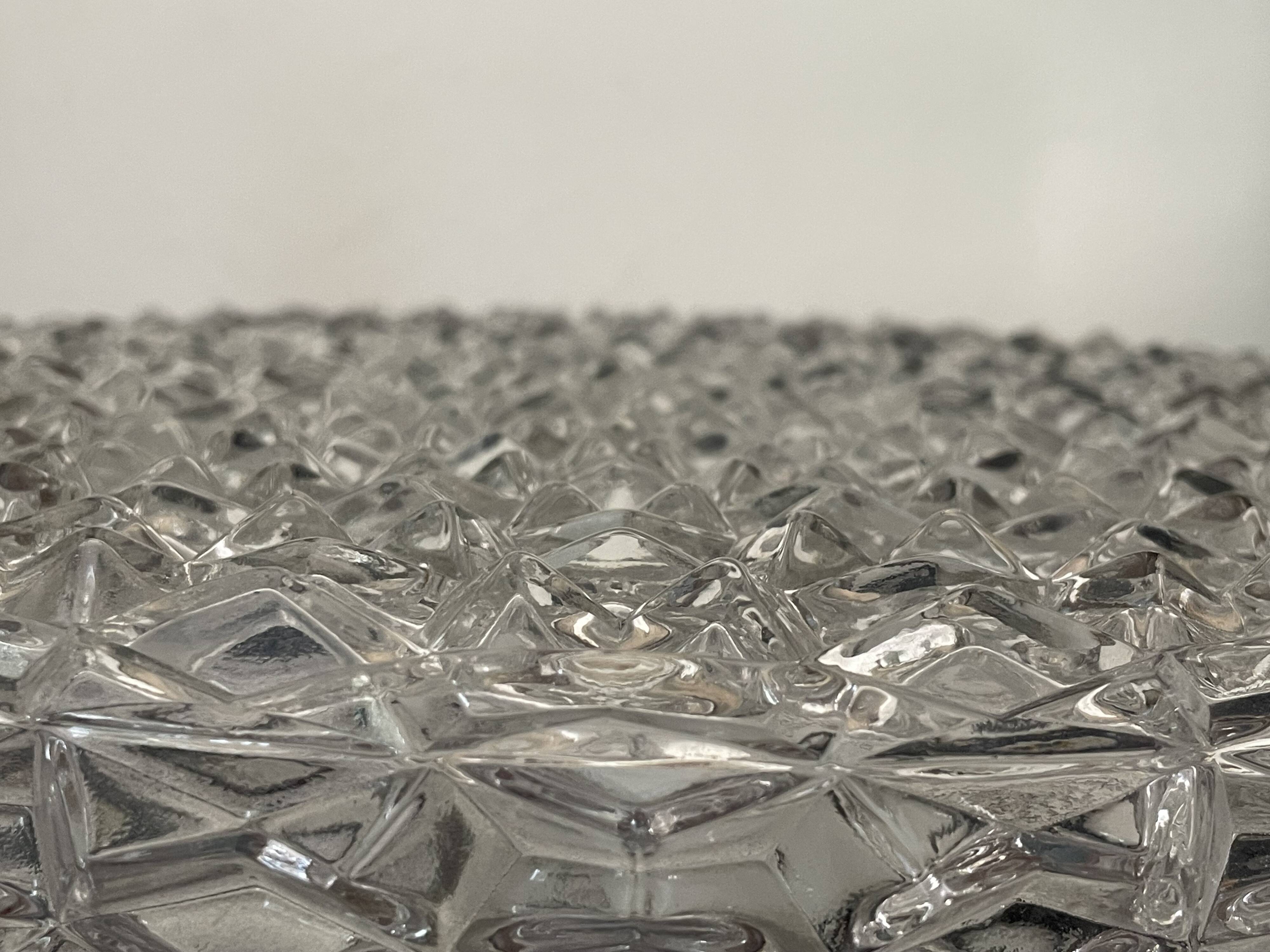 RZB glass globe ceiling light 29cm Vintage