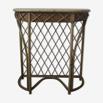 Louis Sognot 1950 rattan console