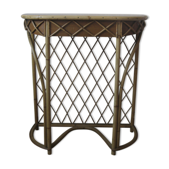 Louis Sognot 1950 rattan console