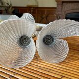 Pair of double sconces in brass 1950