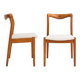 Set of 2 mid-century Danish dining chairs by H.W. Klein