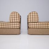 Pair of convertible armchairs 1970