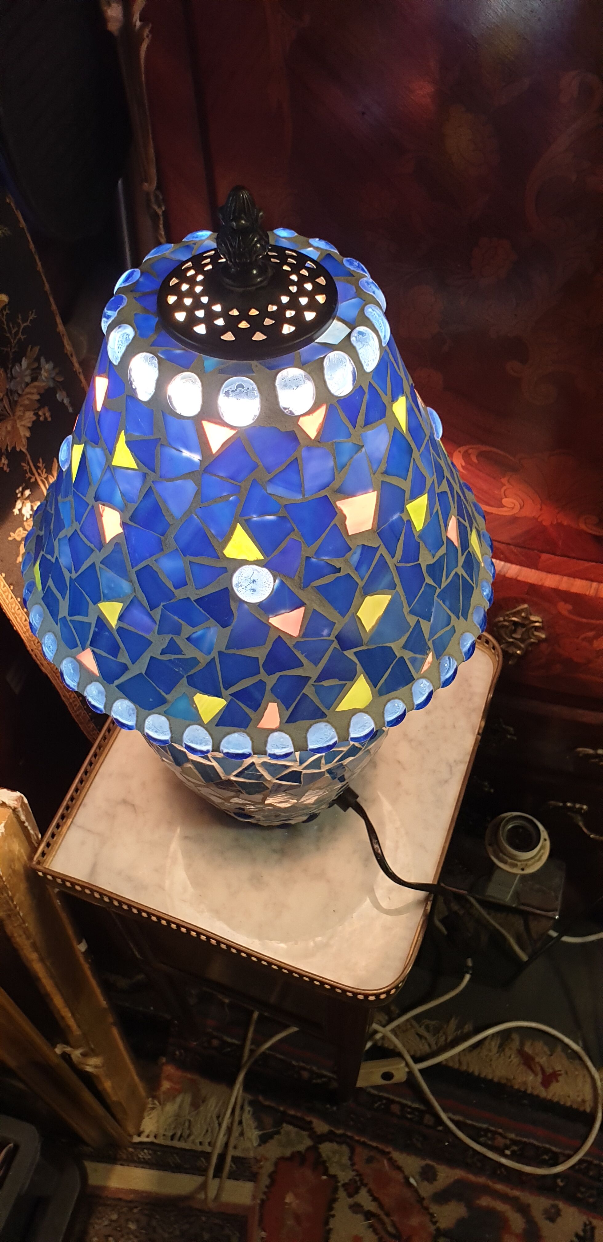 Lampe mosaïque  à poser