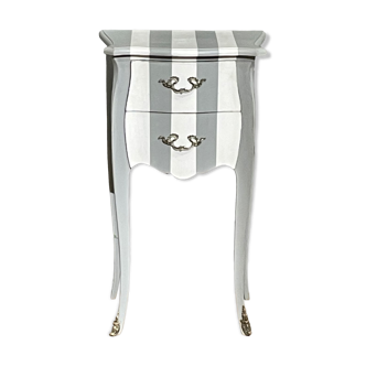 Small striped chest of drawers