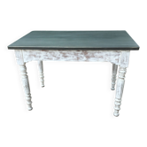 Louis Philippe table with a metal top
