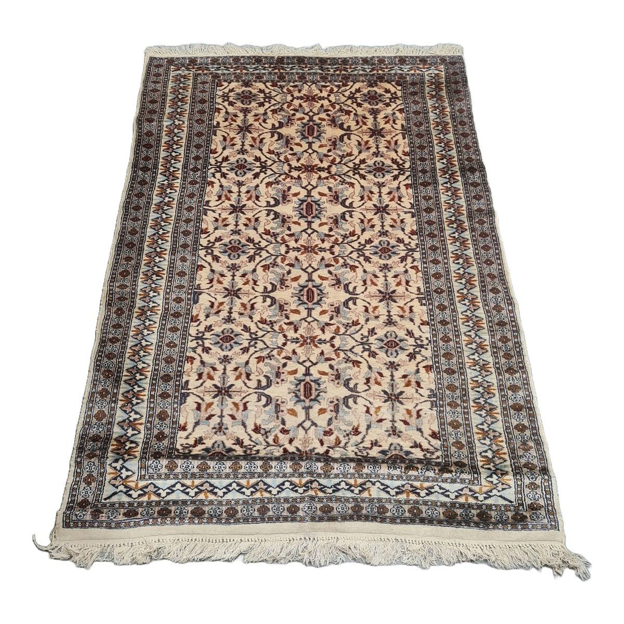 Tapis persan noué à la main vintage, années 1970.