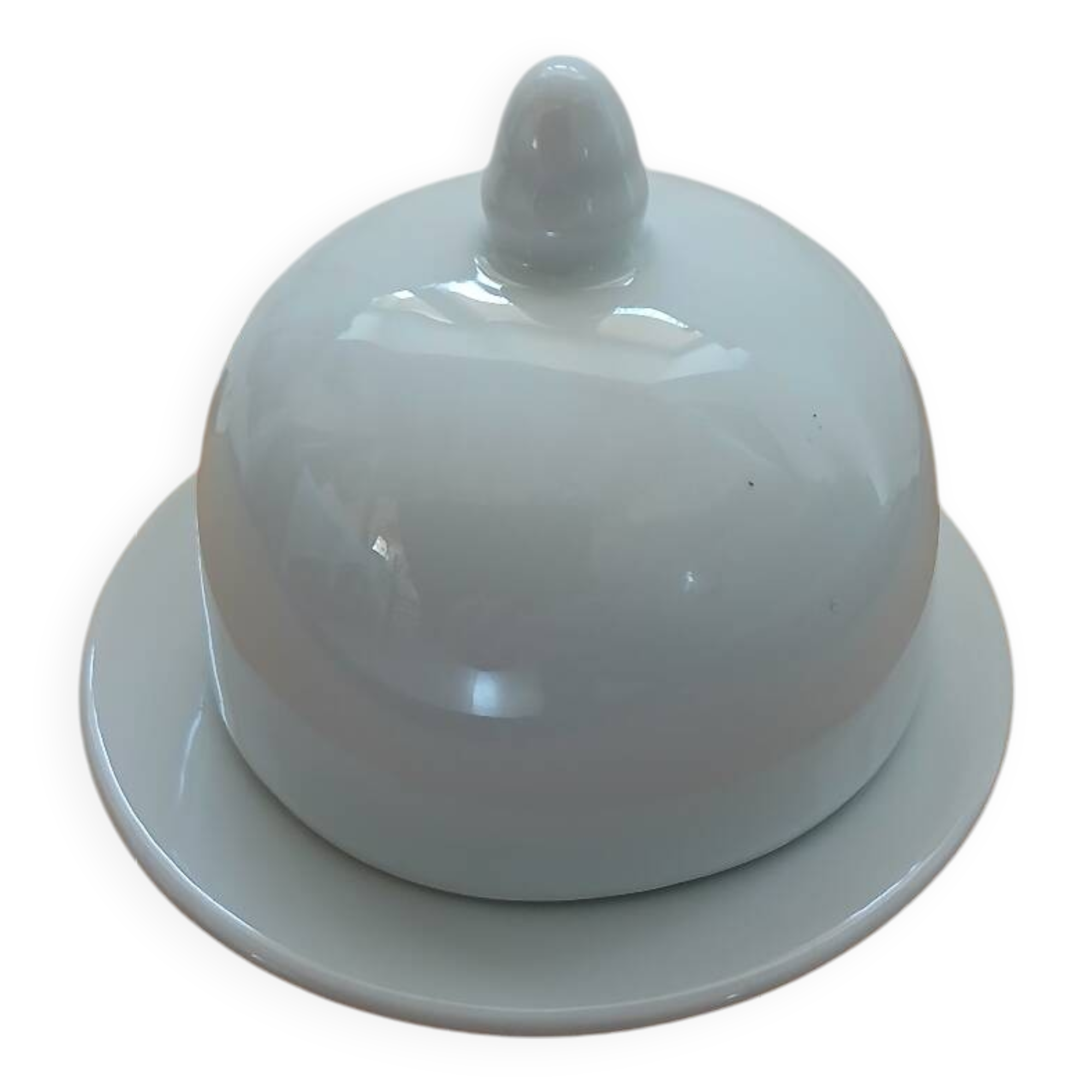 Individual porcelain butter dish