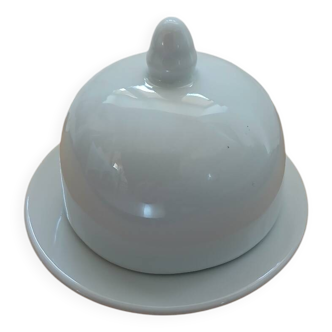 Individual porcelain butter dish