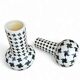 2 x Pied de poule vases / 1980s