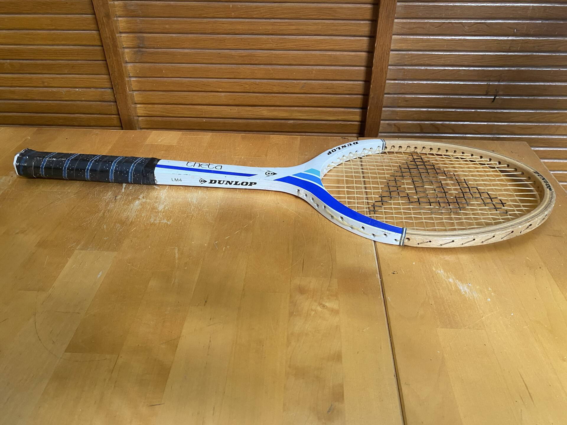 Vintage dunlop wooden tennis racket + donnay cover