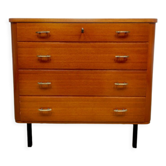 Vintage Danish dressing table teak chest of drawers