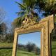 Large antique mercury-gilded mirror from the Napoleon III period