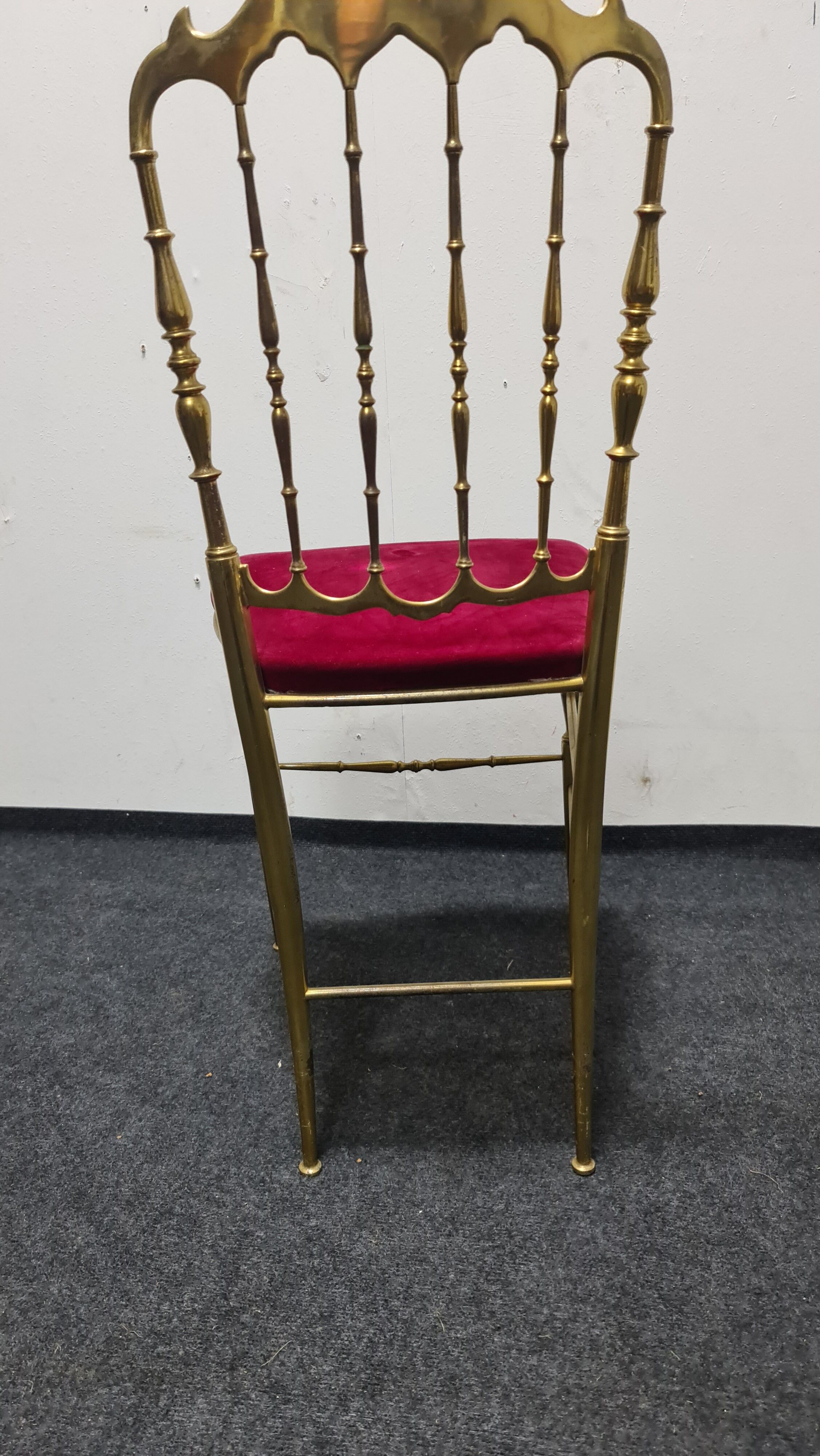 Vintage brass Chiavari chair