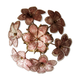 Murano glass flowery wall applique