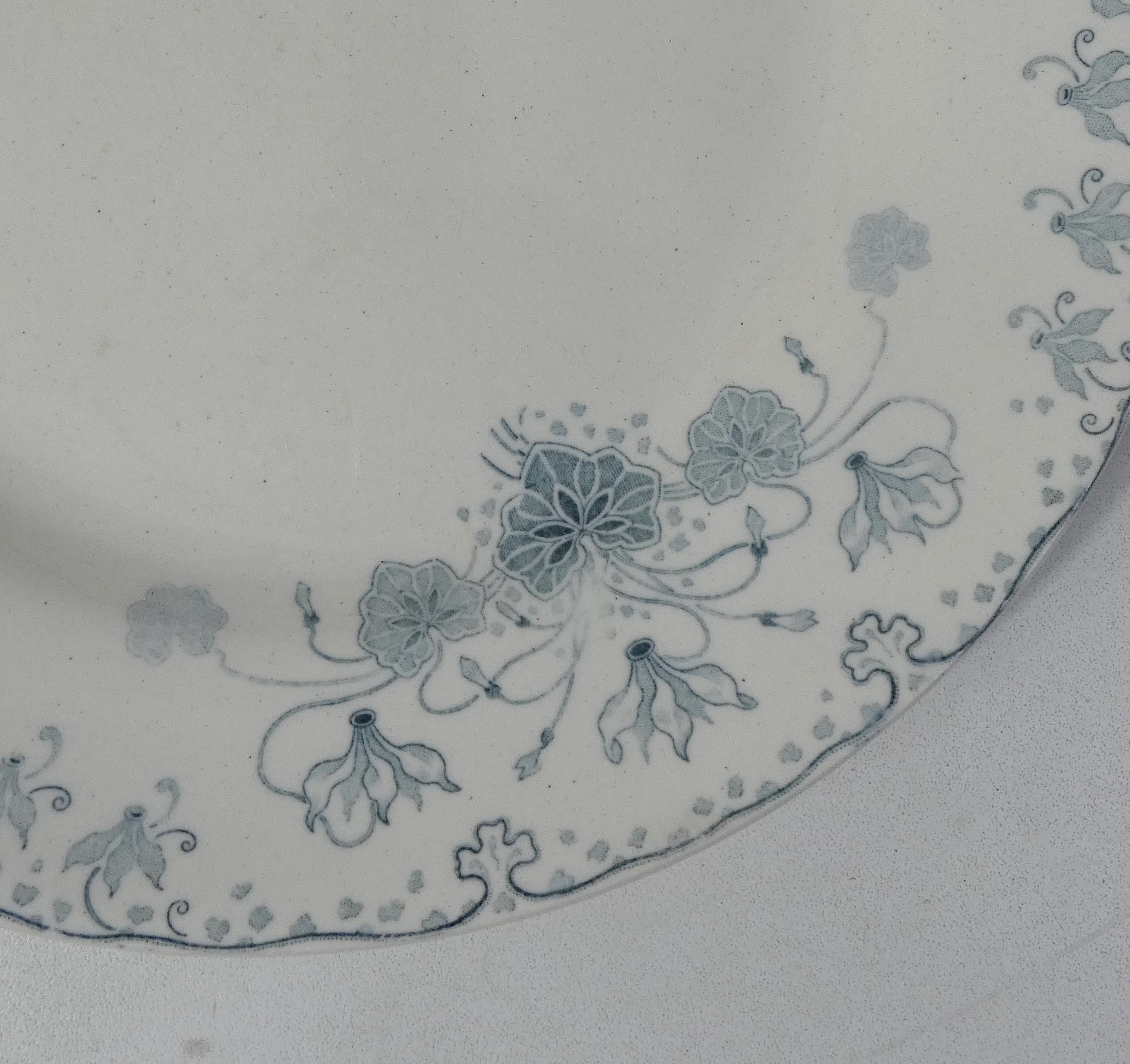 Terre de fer 6 assiettes plates Cyclamen