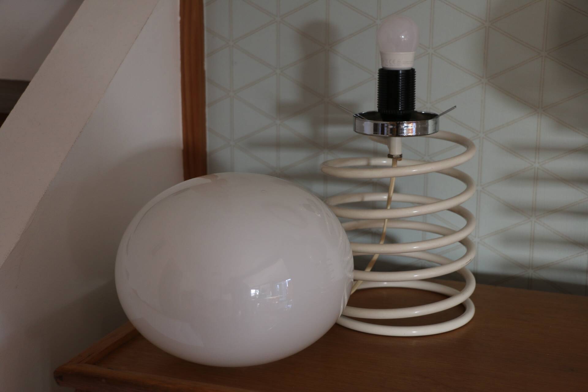 Pair of ingo maurer "spring" lamps