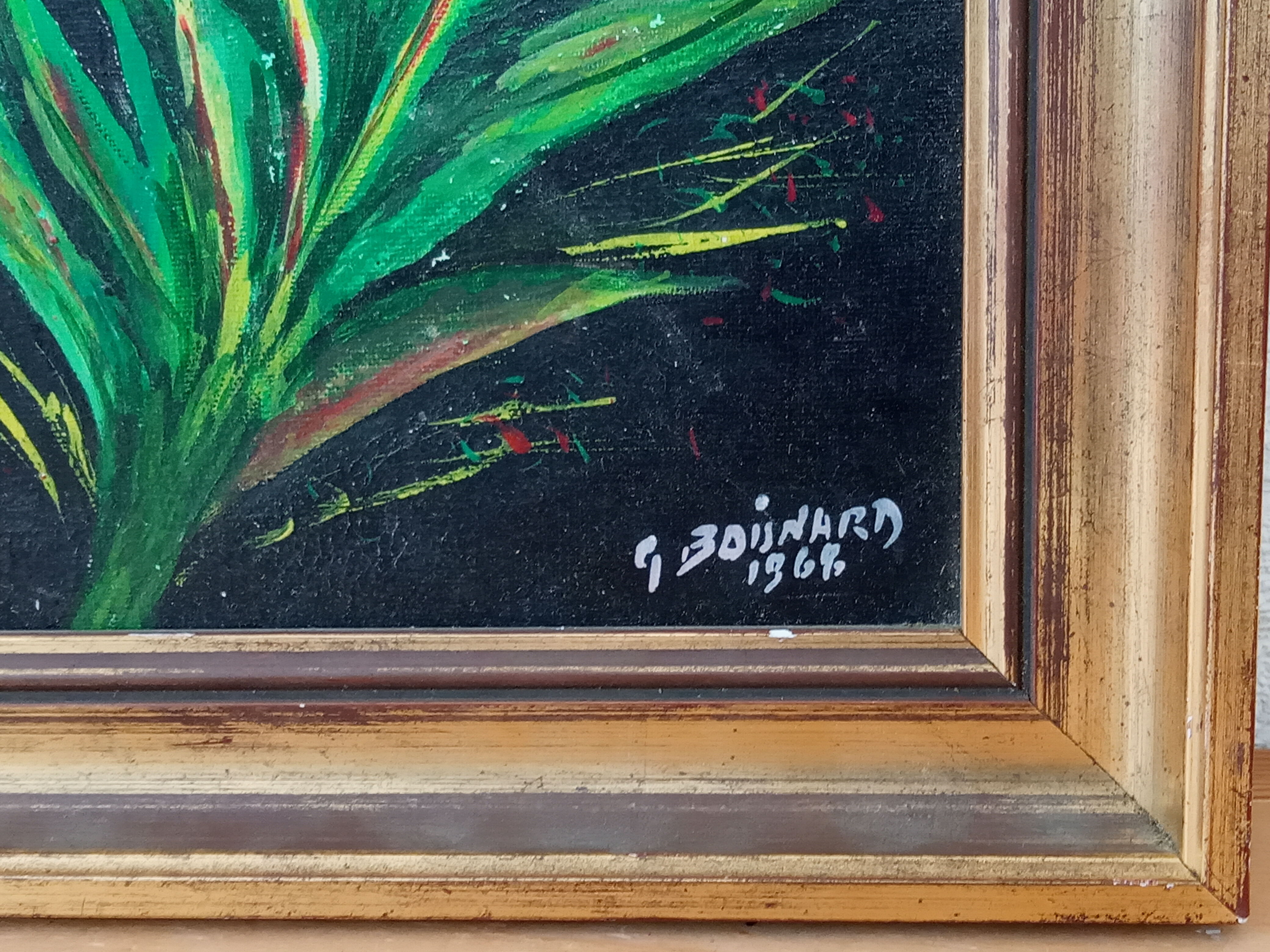 Tulip bouquet painting on canvas