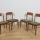Mid-Century Teak Model 26 Dining Chairs by Henry Kjærnulf for Korup Stolefabrik, Denmark, 1960s, Set of 4