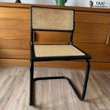 Chaise cannée noire