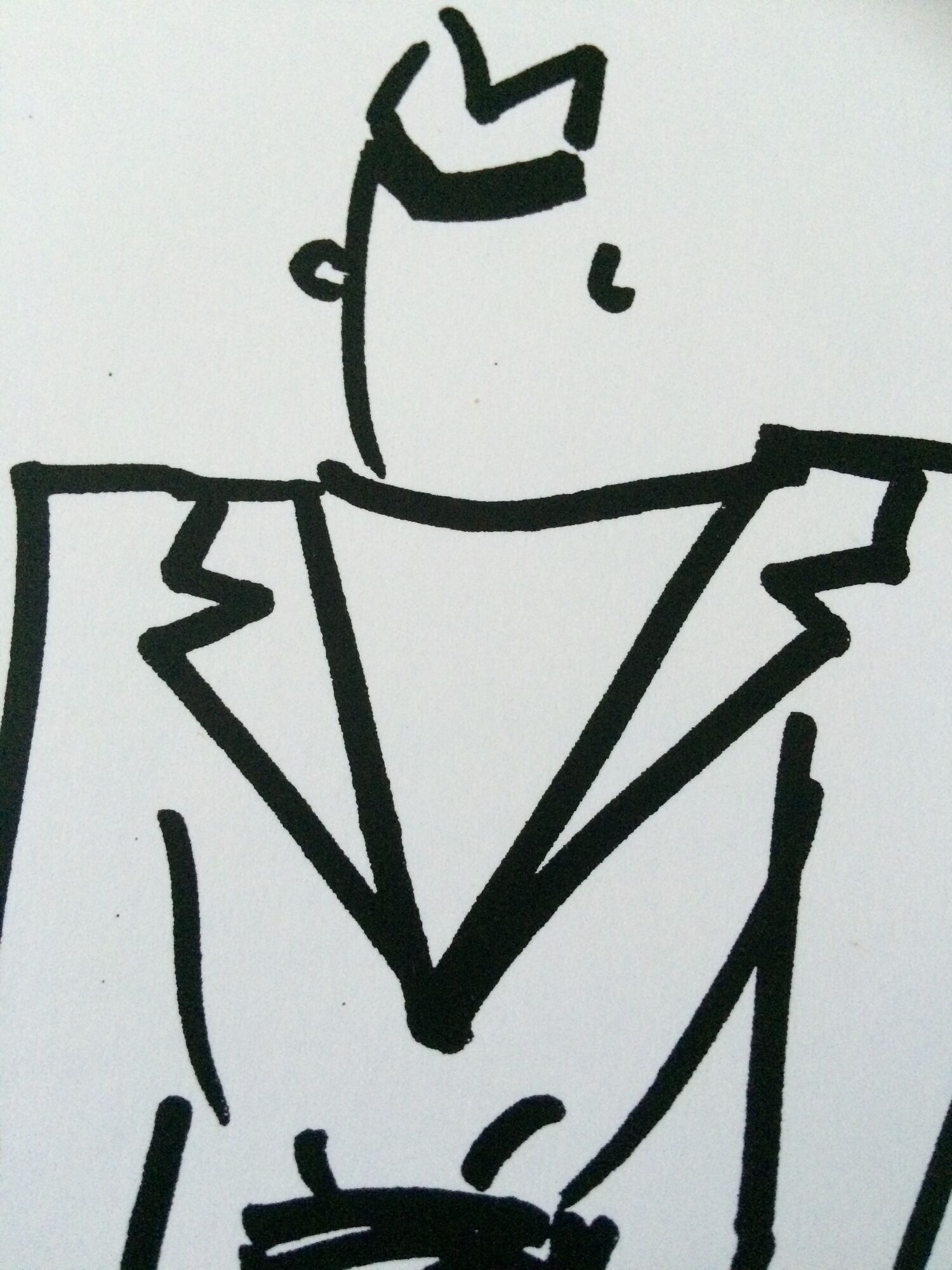 Illustration Christian Dior  de mode de presse collection printemps-été 1983