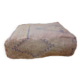 Handmade Berber pouf in wool 60 X 60 X 20 CM