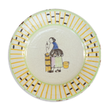 Assiette primavera décor de femme