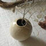 Vase boule en grès