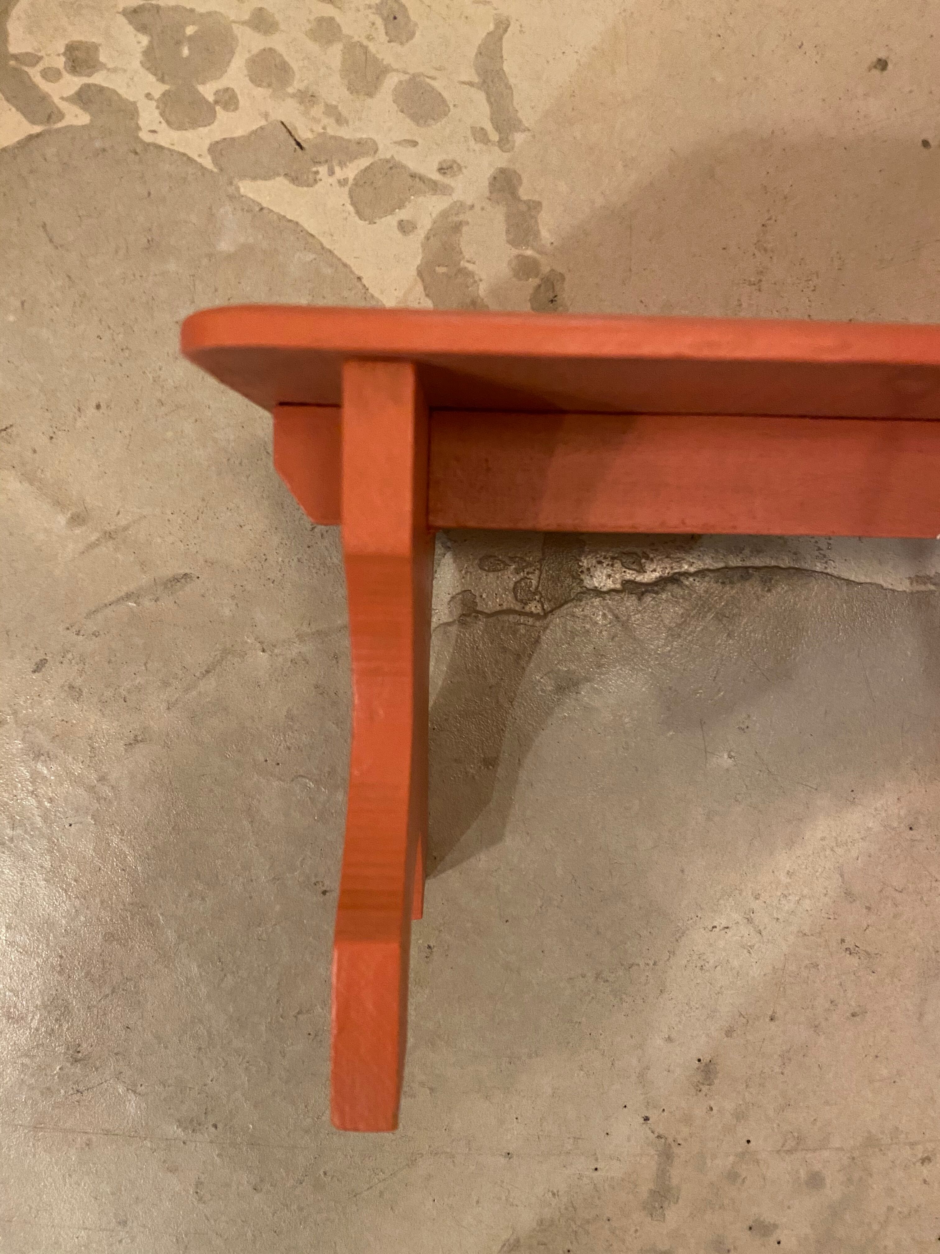 small wooden bench