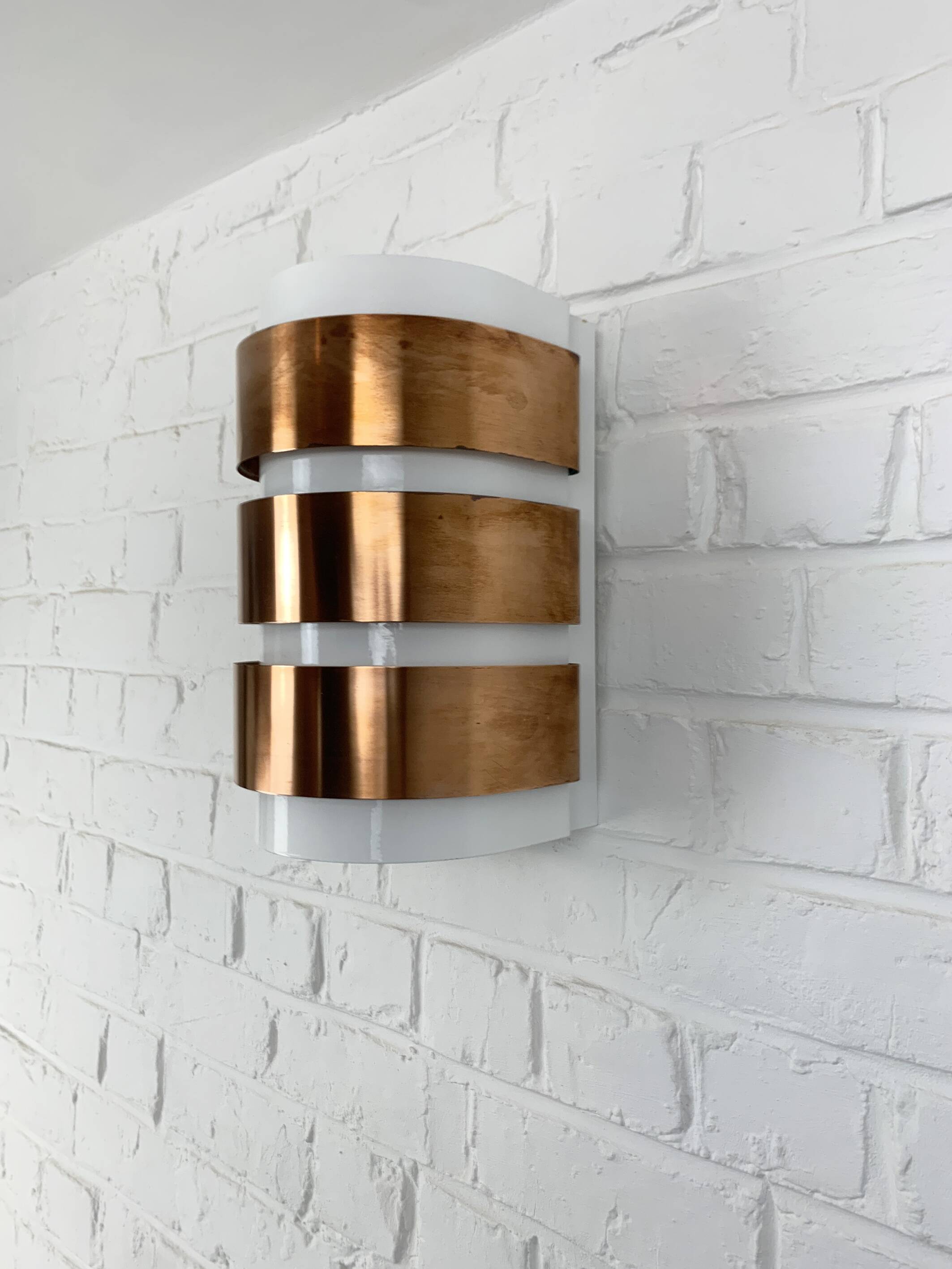 V-155 wall lamp Hans-Agne Jakobsson AB Markaryd, Sweden, copper, 1960s