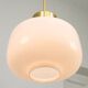 Pair of Mid-Century Opaline Pendant Lamps, 60s