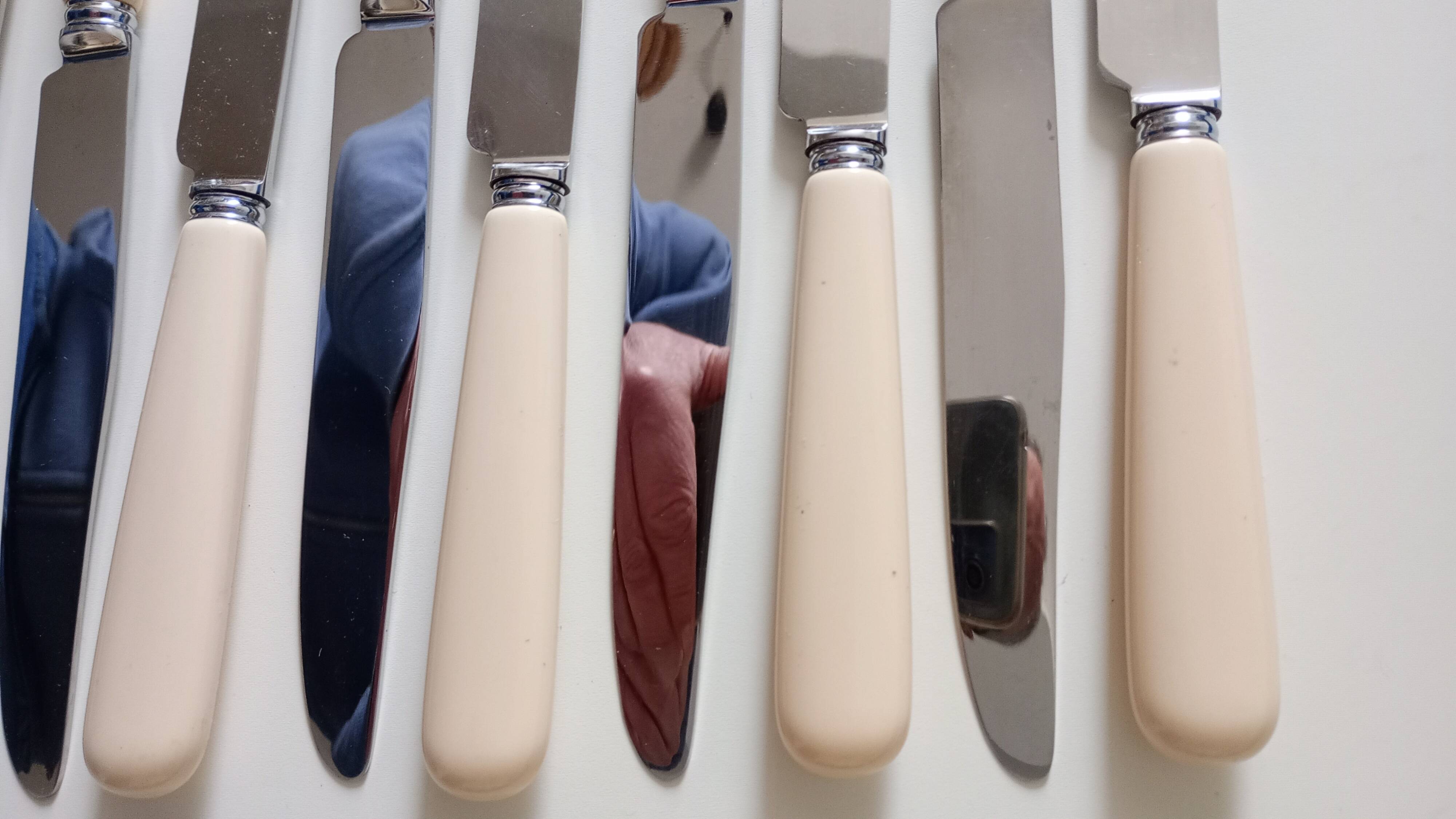 12 couteaux de service lame inox