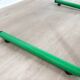 1960s Bieffeplast vintage green metal frame desk