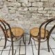 Pair of Thonet austria Nr 18 curved wood bistro chairs