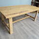 Farmhouse table made of "recycled" wood