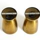 A pair of large, original Mid Century Modern brass ceiling lamps