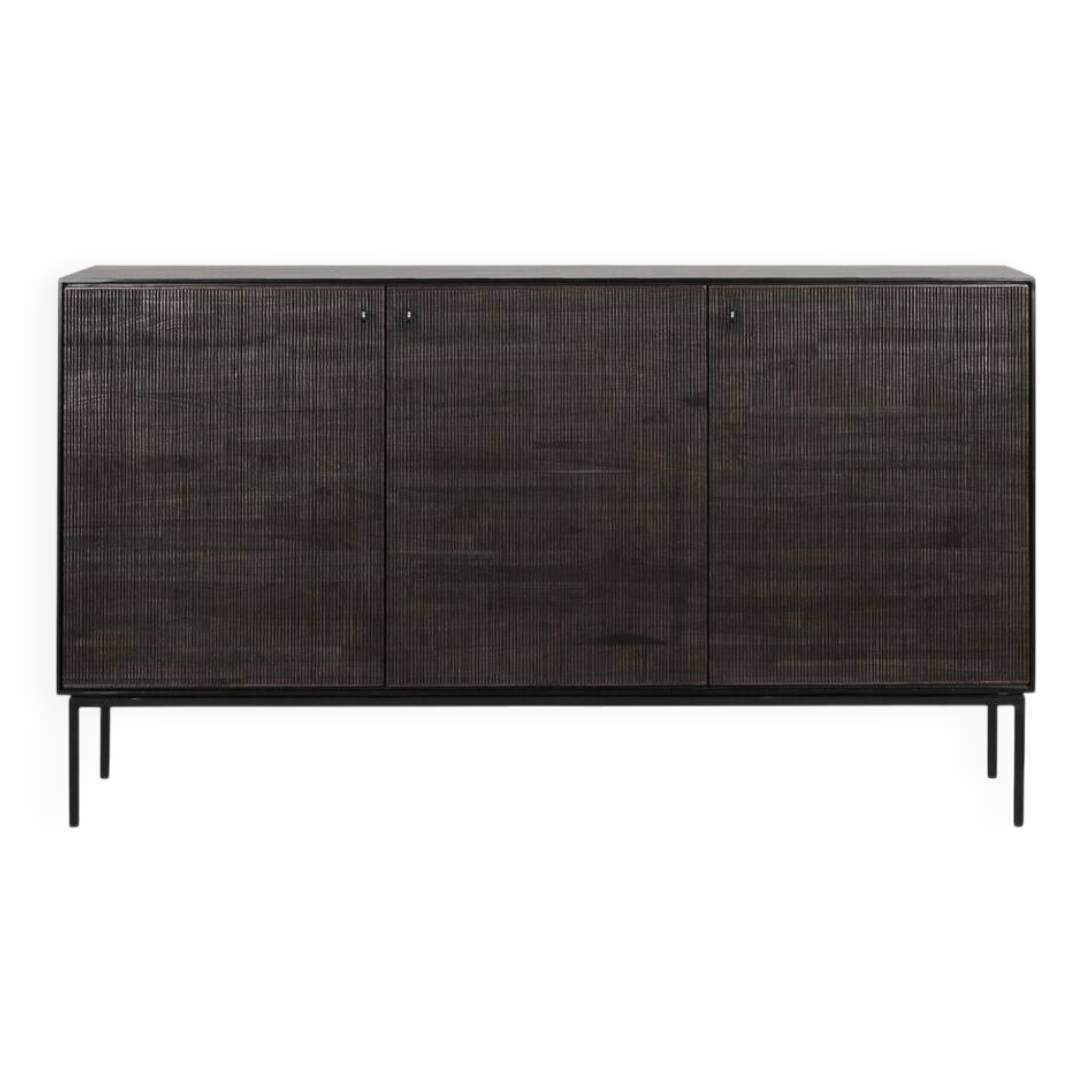Buffet ethnicraft grooves solid wood