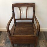 Pierced chair XIX in walnut