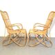 Paire de fauteuils en rotin Rohé Noordwolde