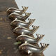 Whale-shaped stainless steel knife holder