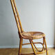 Chair rattan french work of the 1960