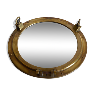 Brass porthole mirror 47cm