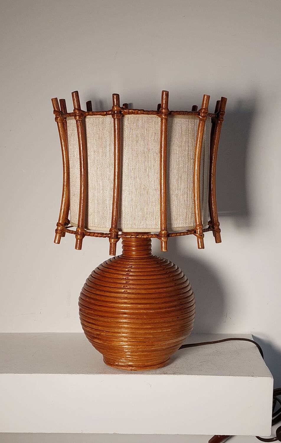 Rattan lamp